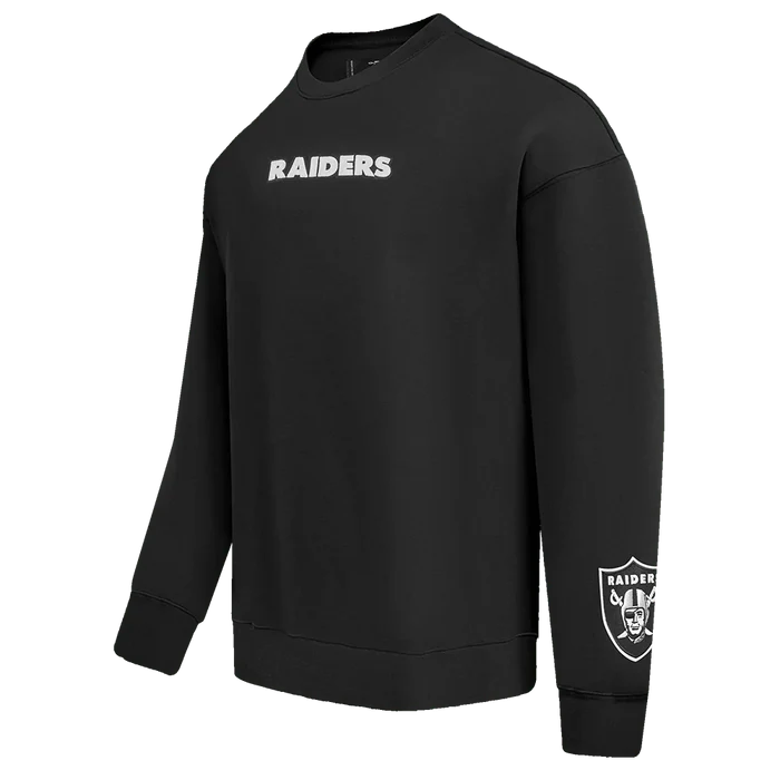 Pro Standard Las Vegas Raiders Wingspan Drop Shoulder Crewneck - Black (FOR5410451-BLK)
