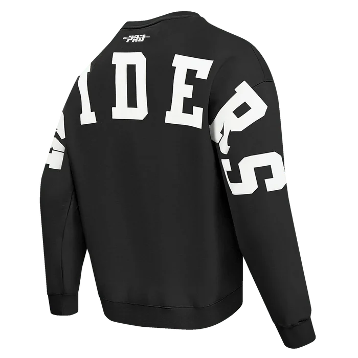 Pro Standard Las Vegas Raiders Wingspan Drop Shoulder Crewneck - Black (FOR5410451-BLK)