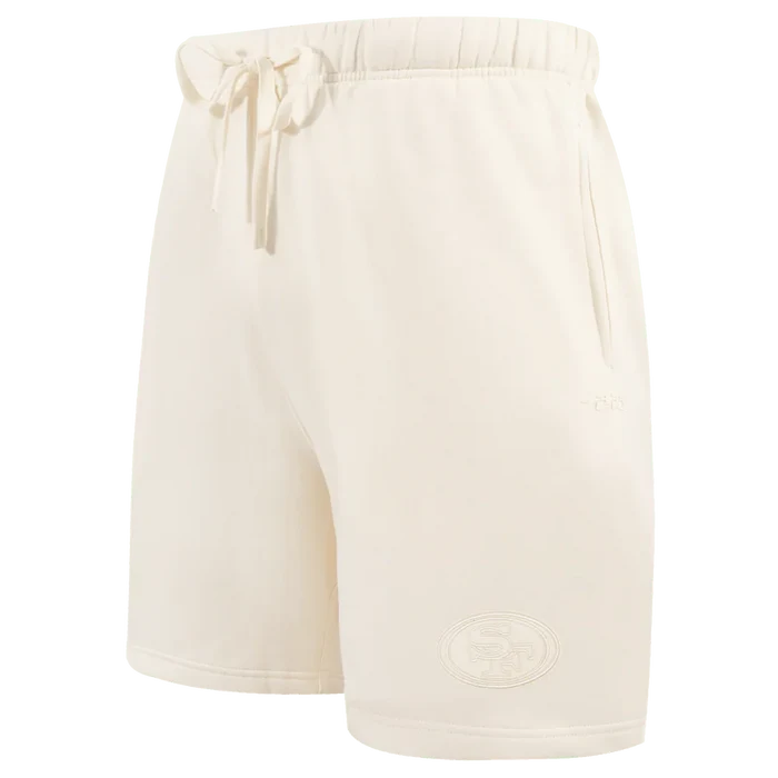 Pro Standard San Francisco 49ers Neutral FLC Short - Eggshell (FS4344635-EGG)