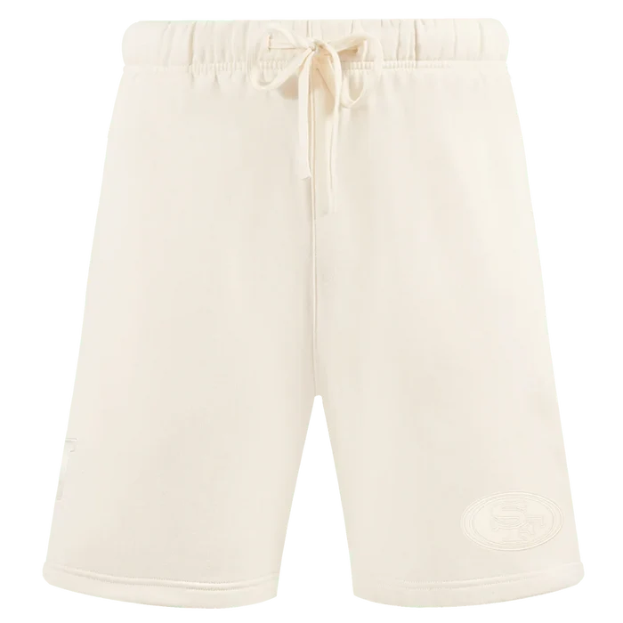 Pro Standard San Francisco 49ers Neutral FLC Short - Eggshell (FS4344635-EGG)