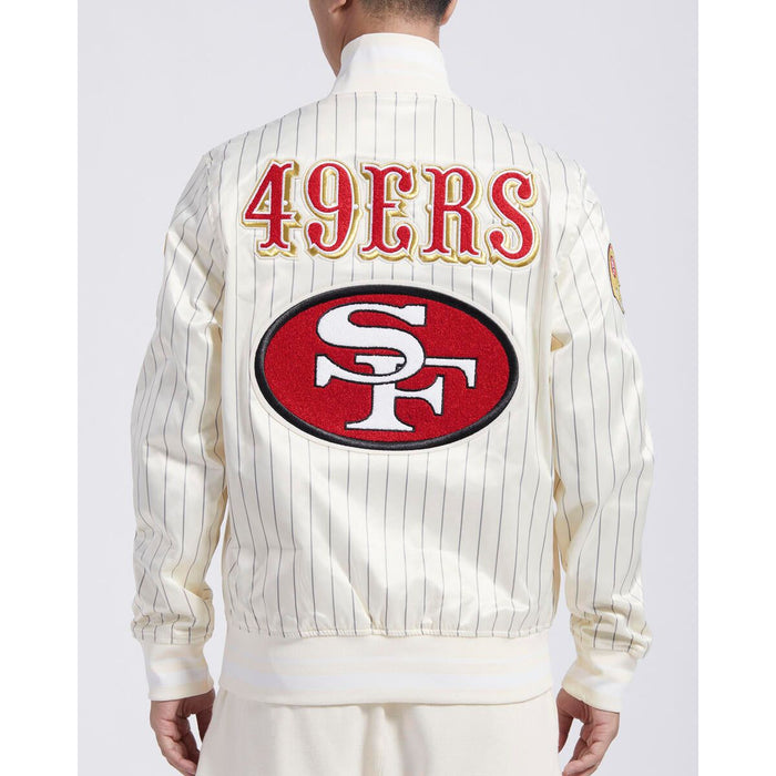 High-quality Pro Standard San Francisco 49ers Pinstripe Retro Satin Jacket