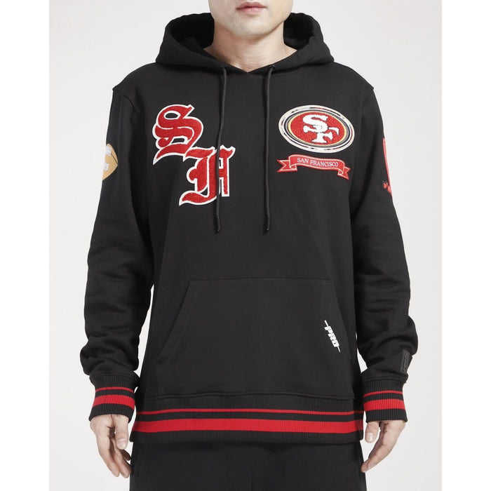 Pro Standard San Francisco 49ers Pro Prep Hoodie in Black and Red with official team logo and colors
