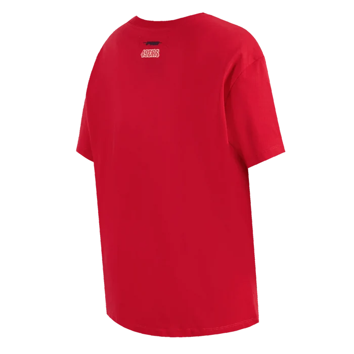 Pro Standard San Francisco 49ers Script Tail Women's BF Tee - Red (FS4A410161-RED)
