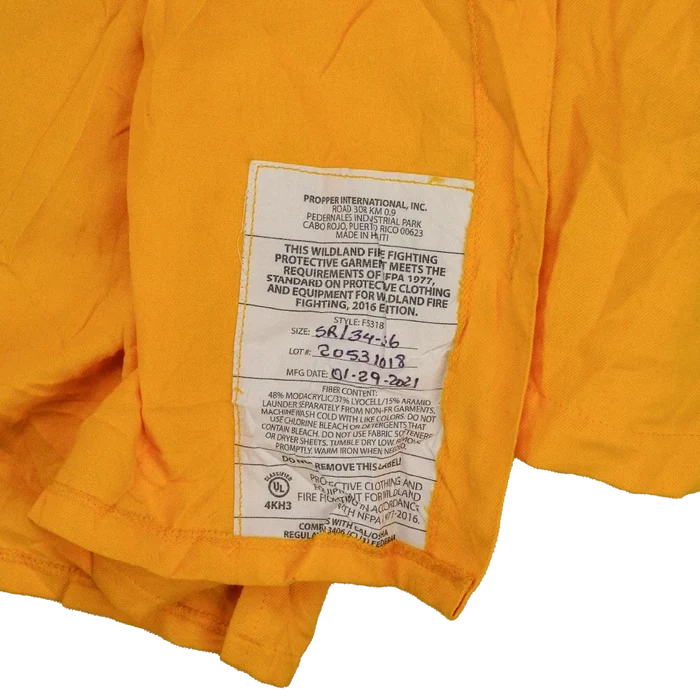 Propper Wildland Fire-Fighting Brush Shirt - Small Regular - Army & Outdoors - Field Shirts