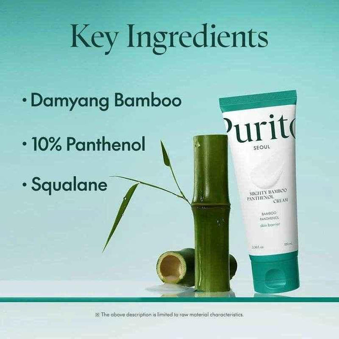 Purito Bamboo Cream for Hydration - Mighty Panthenol Cream - - Pinky Cosmetics -- United Arab Emirates -- Pinky Cosmetics