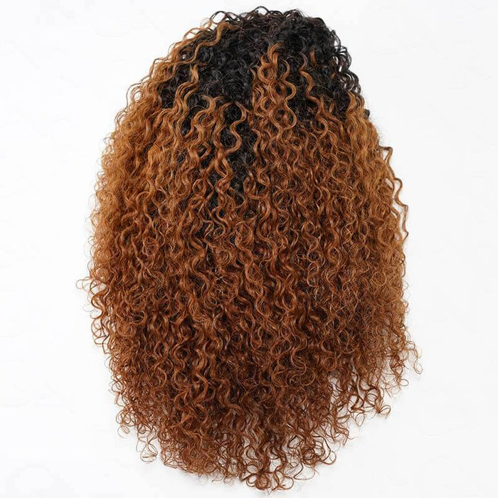 twsit curly texture human hair wig, half wig desgin, wear and go