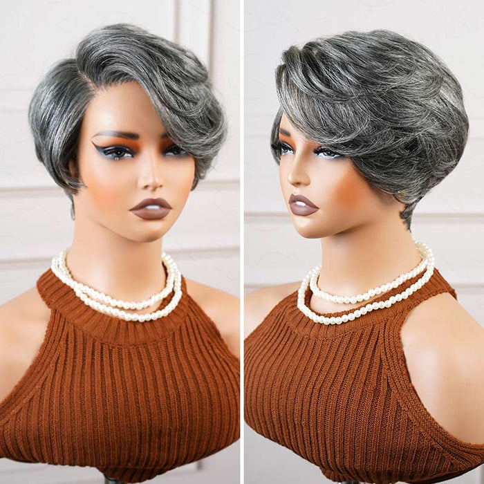 qvr glueless wigs human hair sleek bob wigs for natural 4c hair look