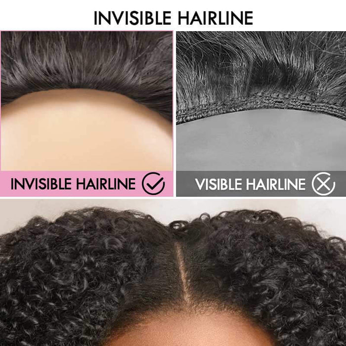 best glueless human hair wigs, invisible hairline