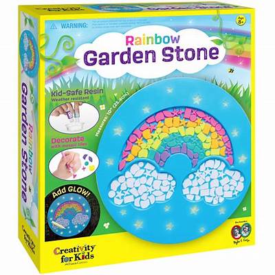 Rainbow Garden Stone