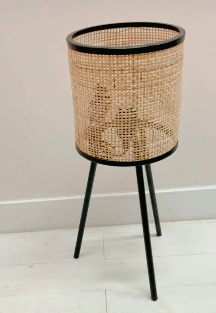 Rattan & Metal/ lamp shade