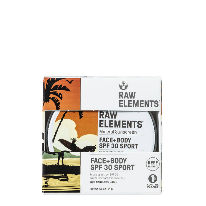 Raw Elements -  Face & Body SPF 30 Tin, 1.8 oz