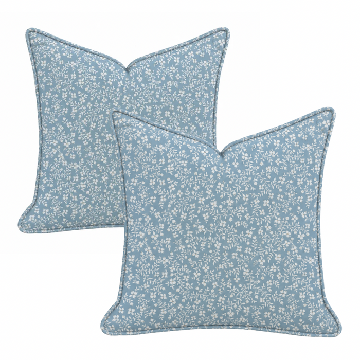 Ready to Ship :: Megan in Rain Reverse Pillow (PAIR) for 22" inserts