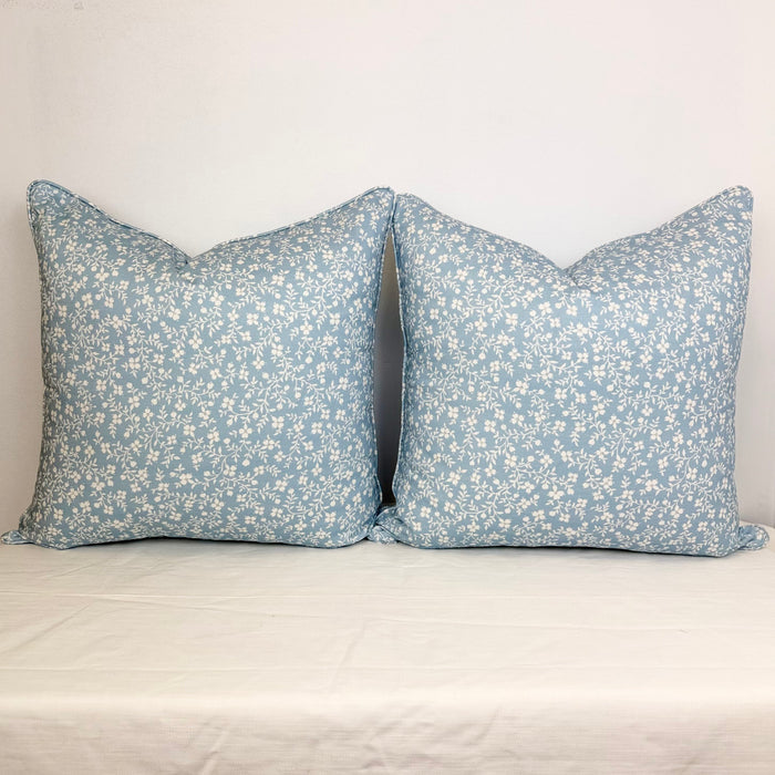 Ready to Ship :: Megan in Rain Reverse Pillow (PAIR) for 22" inserts