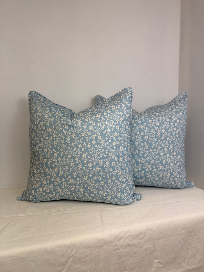 Ready to Ship :: Megan in Rain Reverse Pillow (PAIR) for 22" inserts