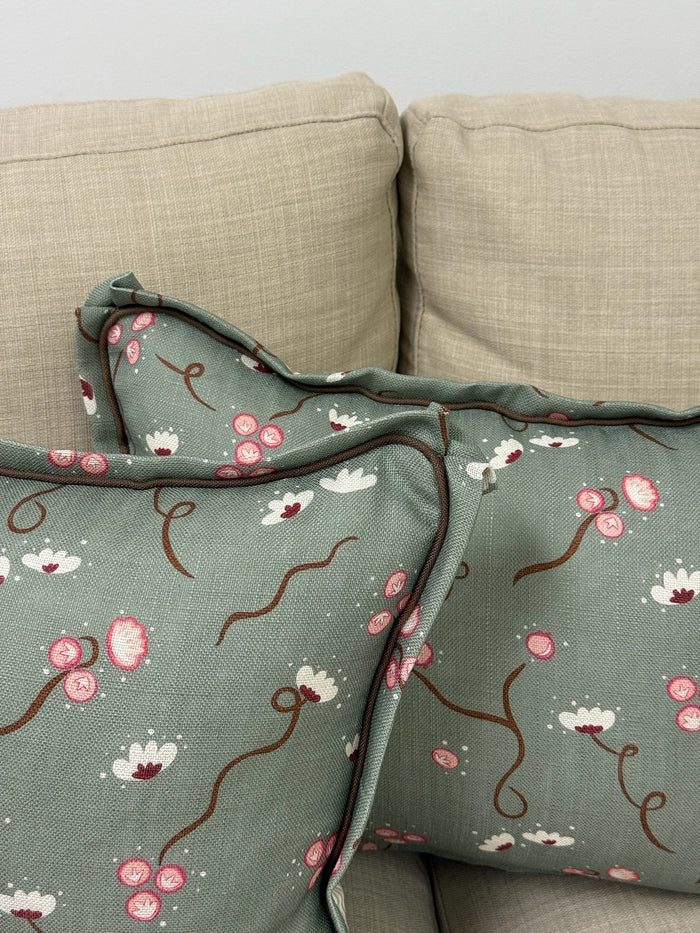 Ready to Ship :: Olivia in Muddy Green by Ottoline Pillow Covers (PAIR)