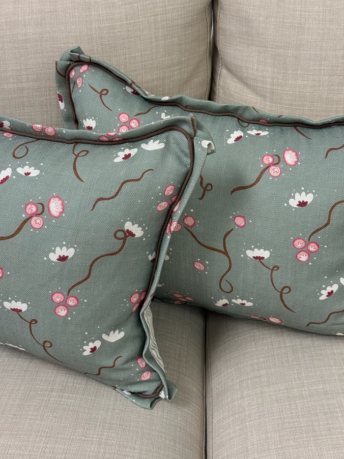 Ready to Ship :: Olivia in Muddy Green by Ottoline Pillow Covers (PAIR)