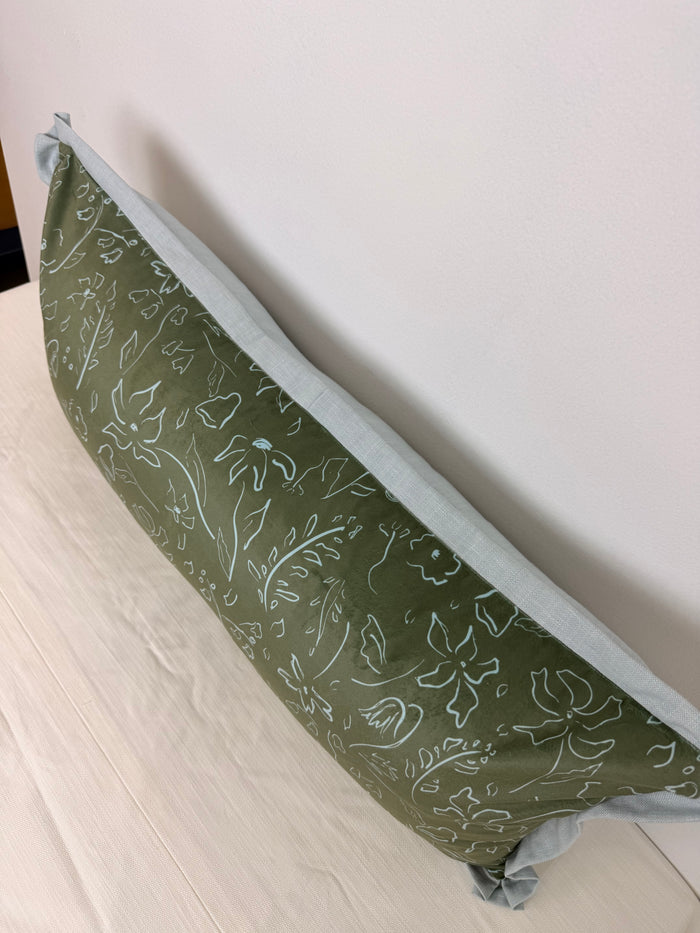 Ready to Ship :: Secret Garden by Gray Benko Pillow Cover (1 available) for 14x36" insert