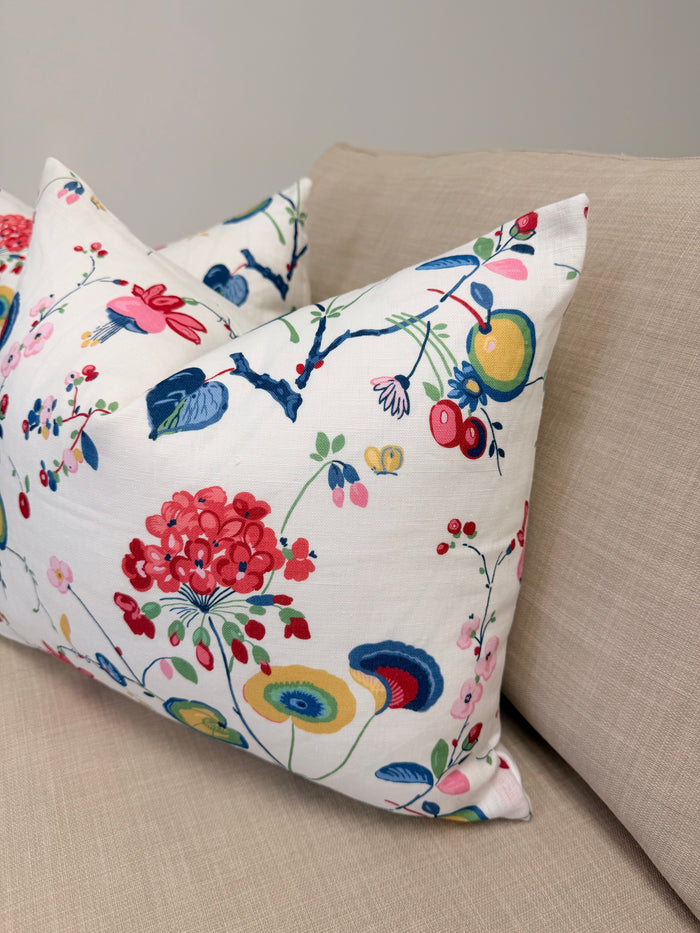 Ready to Ship :: Vasily in Multi by Schumacher Pillow Covers (PAIR) for 18x22" inserts