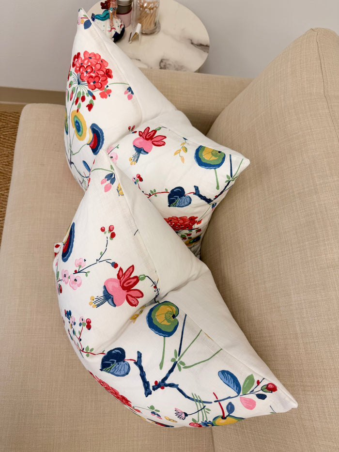 Ready to Ship :: Vasily in Multi by Schumacher Pillow Covers (PAIR) for 18x22" inserts