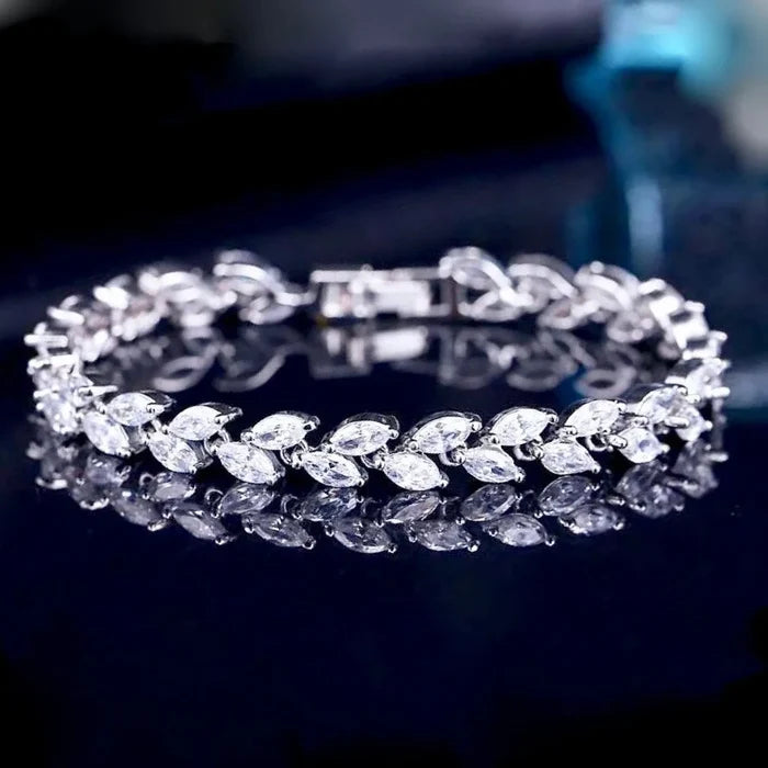 Wedding Jewelry - Cubic Zirconia Bridal 3-Piece Jewelry Set - Available in Silver, Yellow Gold and Rose Gold