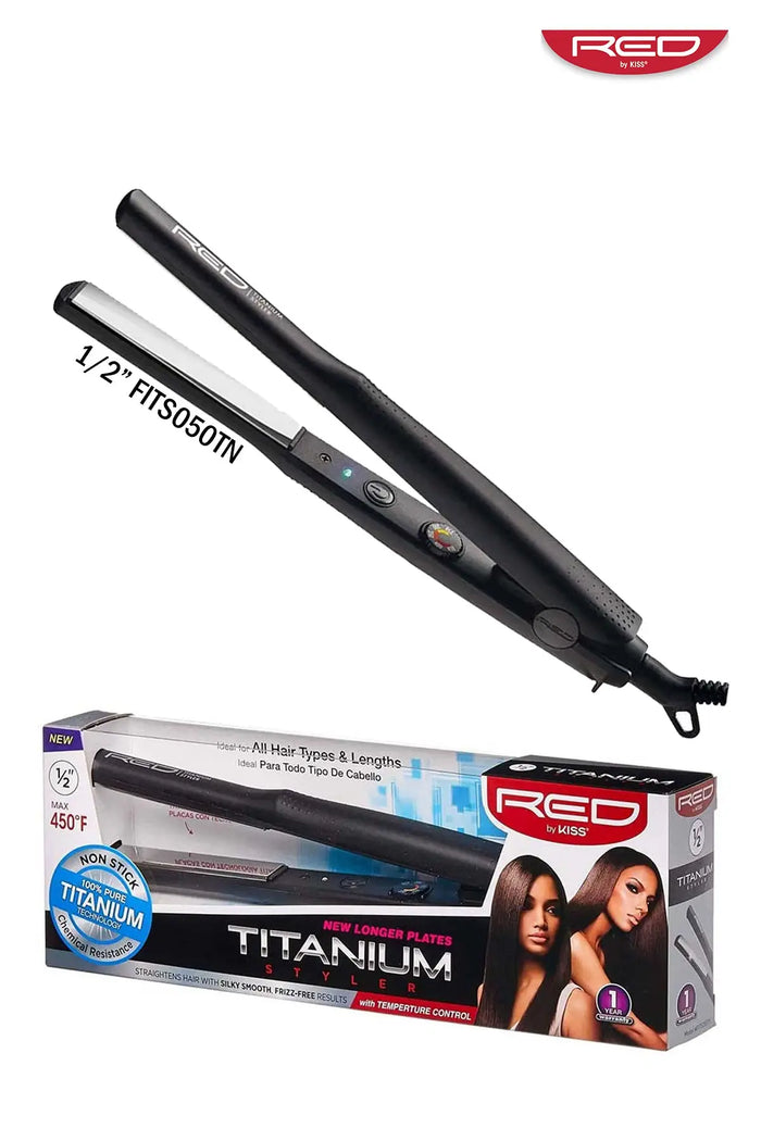 RED BY KISS TITANIUM FLAT IRON - BSW BEAUTY CANADA