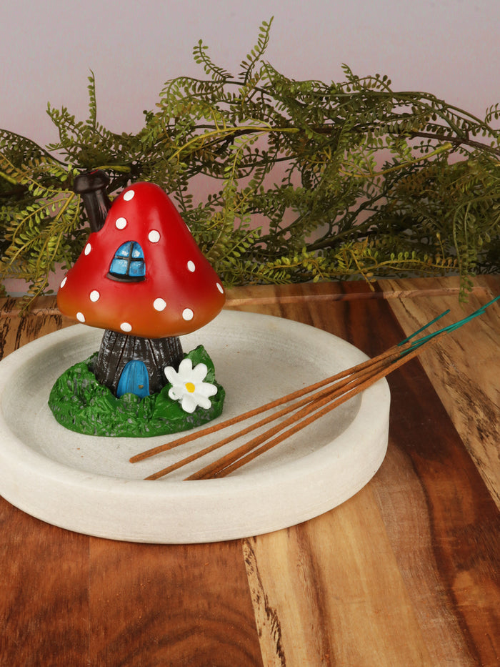Red Toadstool Incense Cone Holder | One Colour-Image 1