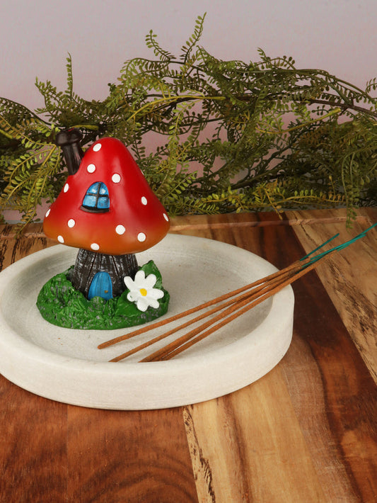 Red Toadstool Incense Cone Holder | One Colour-Image 1
