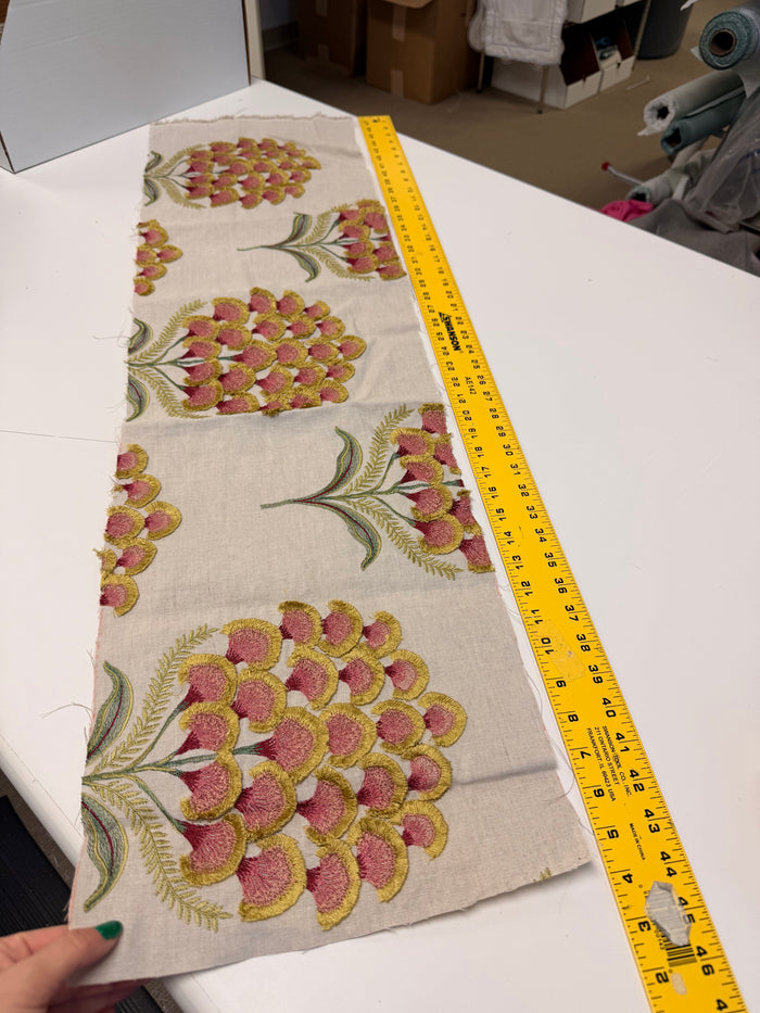 Remnant :: Aurelia in Natural by Schumacher, 11” x 44”