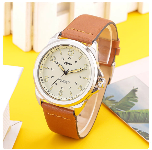 Retro Quartz Watch - Lightweight Wear-Resistant Timepiece