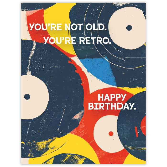 Retro Records Birthday Card