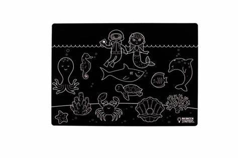 Reusable Chalkboard Placemat Sea