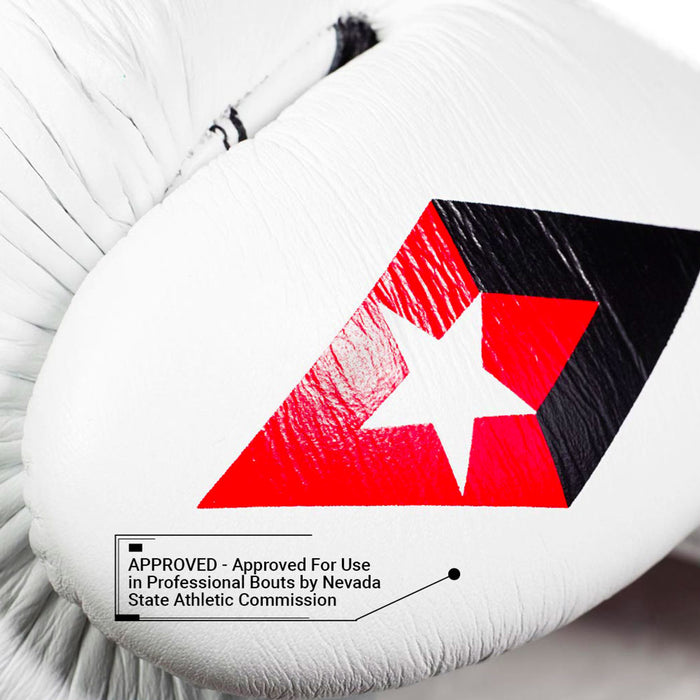 REVGEAR F1 COMPETITOR LACE BOXING GLOVES WHITE