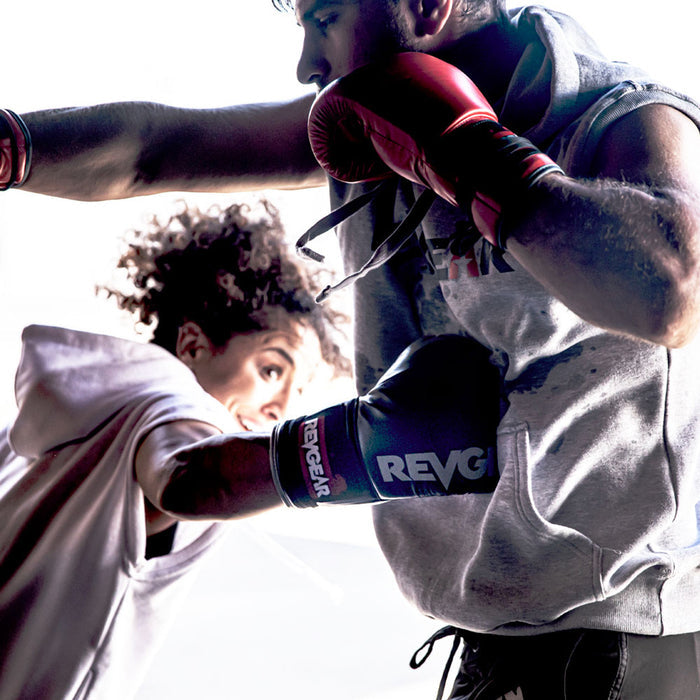 REVGEAR F1 COMPETITOR LACE BOXING GLOVES WHITE