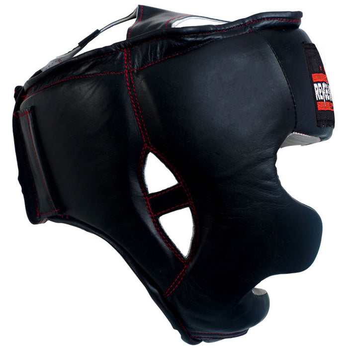 Revgear Leather Headgear with Cheek and Chin Protection