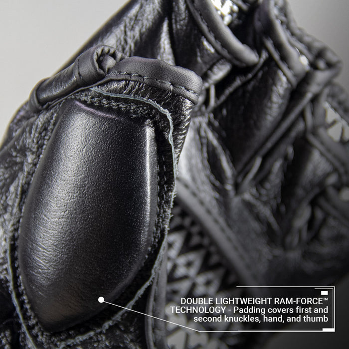 REVGEAR PRO SERIES LEATHER GEL MMA GLOVES