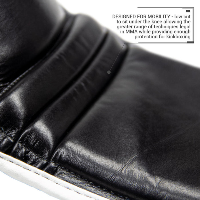 REVGEAR SUPERLIGHT LEATHER SHINGUARDS BLACK