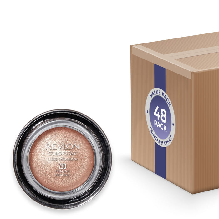 Revlon Cream Eye Shadow, Praline - 48 Pack