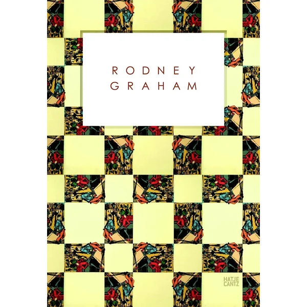 book cover with title and yellow and reddish checkered pattern