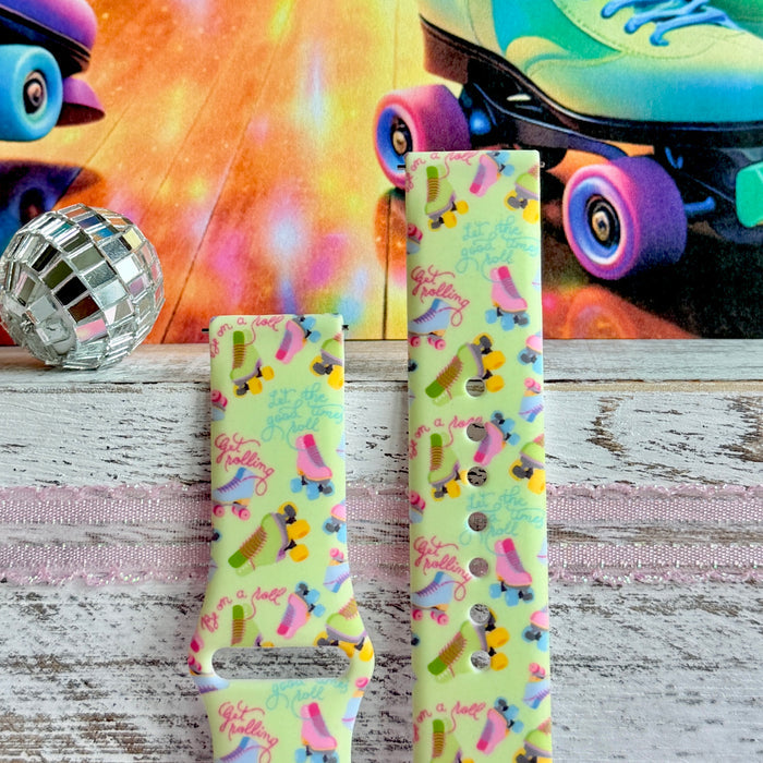 Roller Girl Print Silicone Band For Samsung Watch