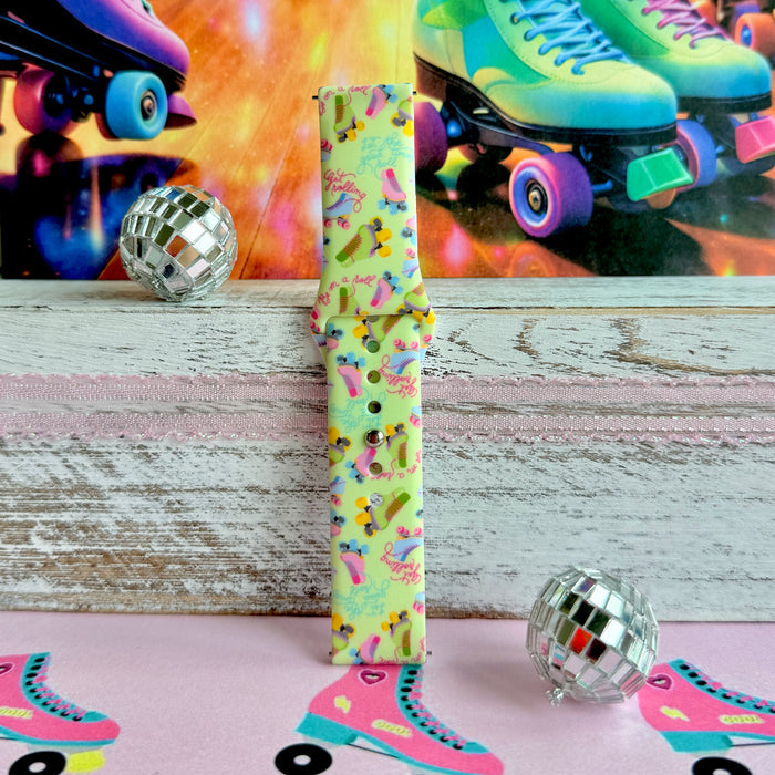 Roller Girl Print Silicone Band For Samsung Watch