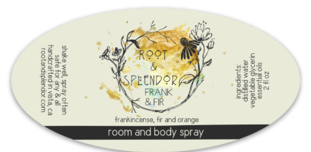 Root & Splendor - Frank & Fir Room and Body Spray, 4 fl oz