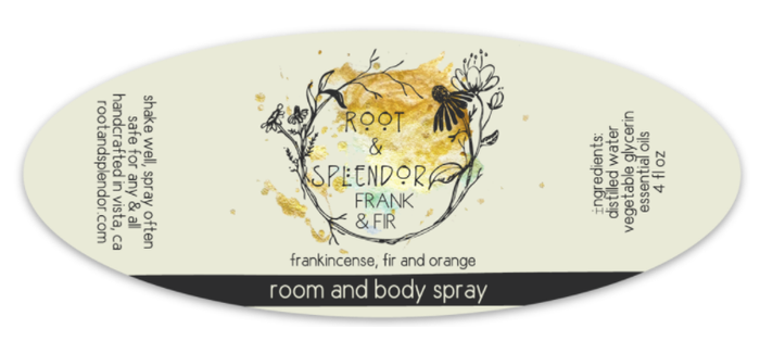 Root & Splendor - Frank & Fir Room and Body Spray, 4 fl oz
