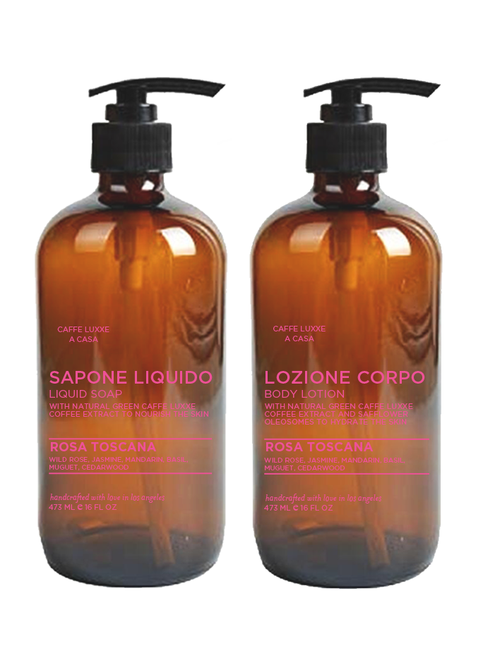 Rosa Toscana Bath & Body Collection - Bundle Set Lifestyle Bath Casa Caffe Luxxe