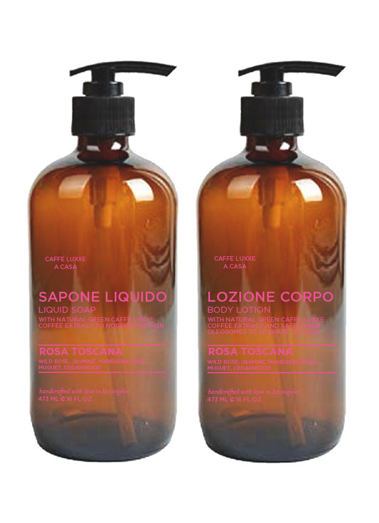 Rosa Toscana Bath & Body Collection - Bundle Set Lifestyle Bath Casa Caffe Luxxe