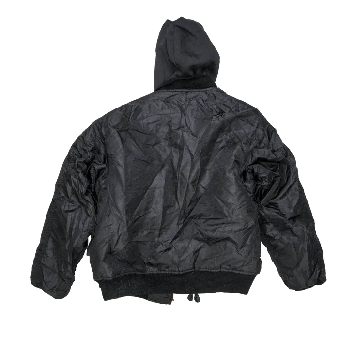 Rothco Black MA-1 Flight Jacket with Hood - Large - Rothco - Flight Jackets