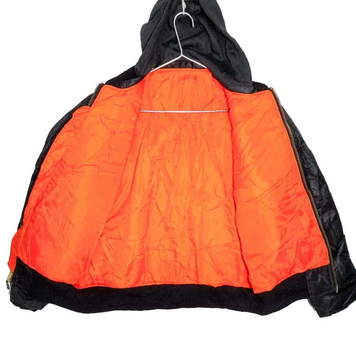 Rothco Black MA-1 Flight Jacket with Hood - Large - Rothco - Flight Jackets