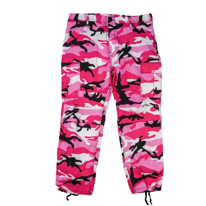Rothco Pink Camo BDU Trousers - Large Regular - Rothco - Combat Trousers