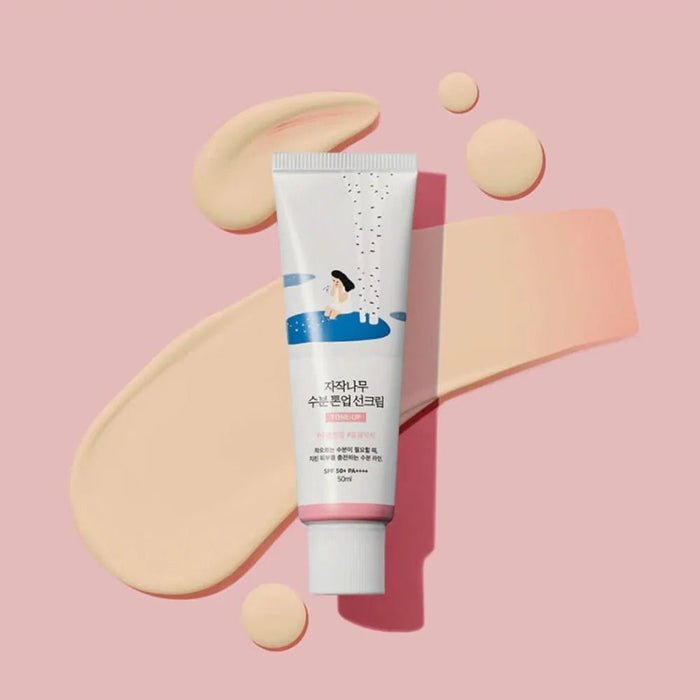 Round Lab Birch Moisture Tone - Up Sunscreen 50ml - Beauty Tribe