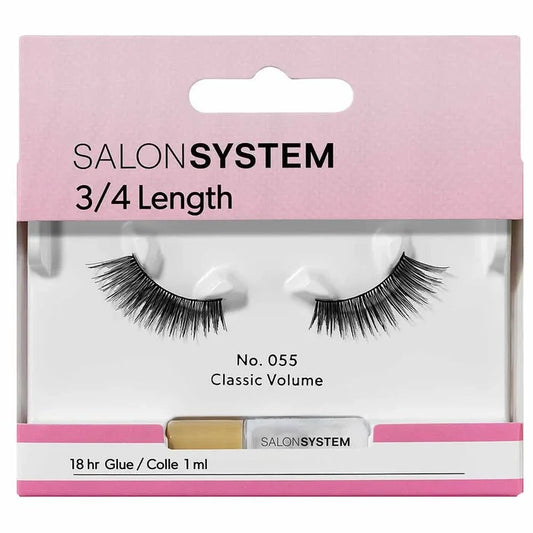 Salon System 3/4 Length Strip Lashes 055
