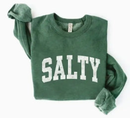 SALTY Graphic Sweatshirt - Coastal Comfort Redefined
